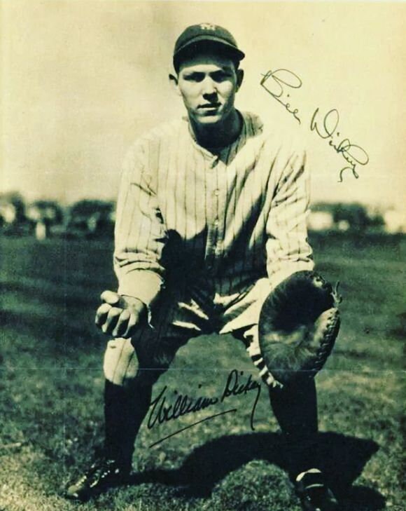 Bill Dickey (d. 1993) Signed Autographed Vintage 7x9 Paperstock Photo New York Yankees - JSA Lot LOA