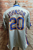 Howard Johnson Signed Autographed "2x WSC" New York Mets Gray Baseball Jersey - JSA COA