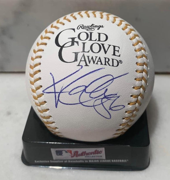 Kole Calhoun Signed Autographed Official Gold Glove Major League (OML) Baseball [RARE!} - COA Matching Holograms