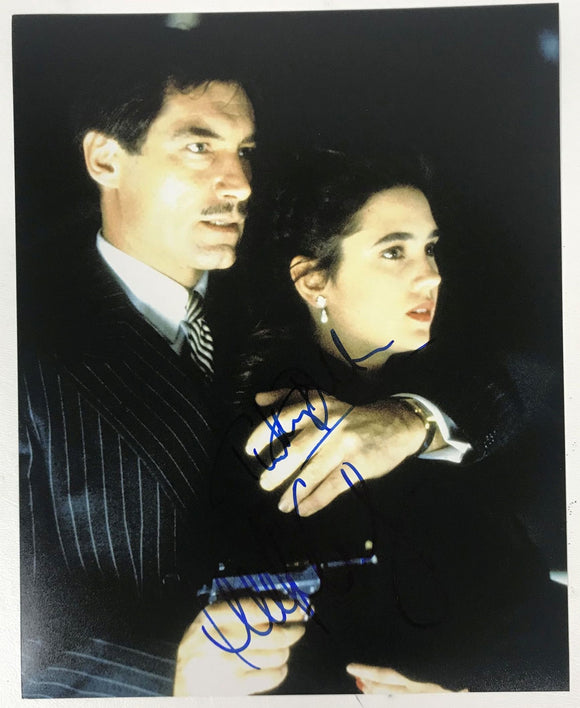 Timothy Dalton & Jennifer Connelly Signed Autographed 