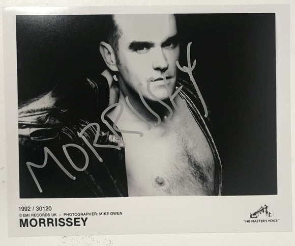Morrissey Signed Autographed 8x10 Photo - COA Matching Holograms