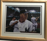 Mickey Mantle (d. 1995) Signed Autographed 27x33 Framed Print #472/750 - Lifetime COA