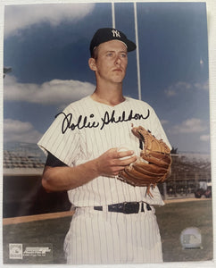 Rollie Sheldon Signed Autographed Glossy 8x10 Photo - New York Yankees