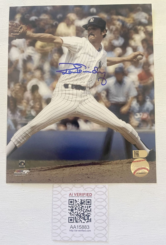 Ron Guidry Signed Autographed Glossy 8x10 Photo New York Yankees - AIV Certified