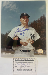 Bob Turley (d. 2013) Signed Autographed "58 CY" Glossy 8x10 Photo - New York Yankees