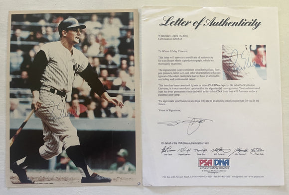 Roger Maris (d. 1985) Signed Autographed Vintage 8.5x11 Magazine Photo New York Yankees - Full PSA/DNA LOA