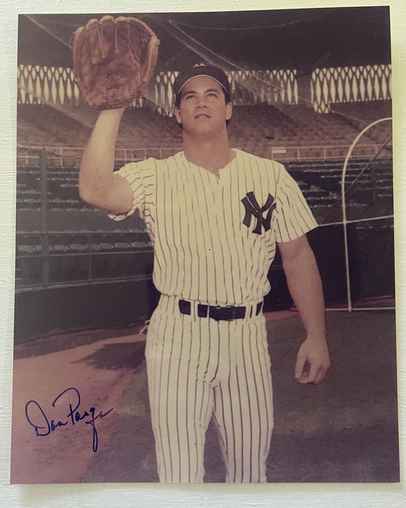 Dan Pasqua Signed Autographed Glossy 8x10 Photo - New York Yankees
