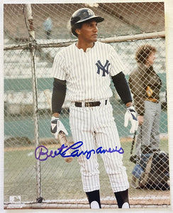 Bert Campaneris Signed Autographed Glossy 8x10 Photo - New York Yankees