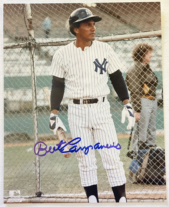 Bert Campaneris Signed Autographed Glossy 8x10 Photo - New York Yankees