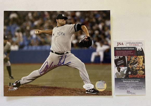 Joba Chamberlain Signed Autographed Glossy 8x10 Photo New York Yankees - JSA Authenticated