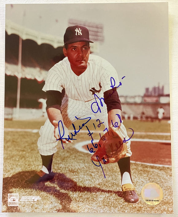 Ruben Amaro (d. 2017) Signed Autographed Glossy 8x10 Photo - New York Yankees