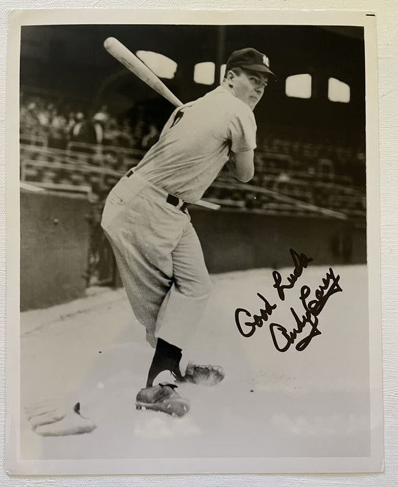 Andy Carey (d. 2011) Signed Autographed Vintage Glossy 8x10 Photo - New York Yankees
