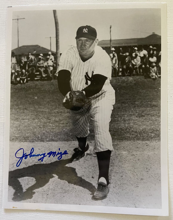 Johnny Mize (d. 1993) Signed Autographed Vintage Glossy 8x10 Photo - New York Yankees