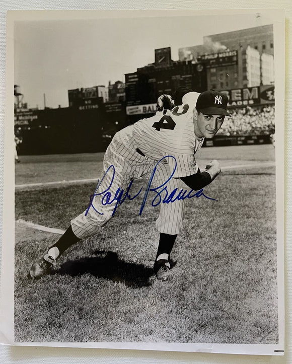 Ralph Branca (d. 2016) Signed Autographed Vintage Glossy 8x10 Photo - New York Yankees