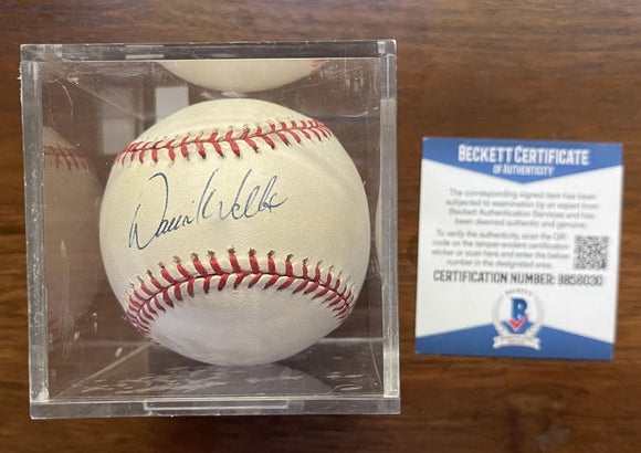 David Wells Signed Autographed Official American League (OAL) Baseball New York Yankees - Beckett BAS Authenticated