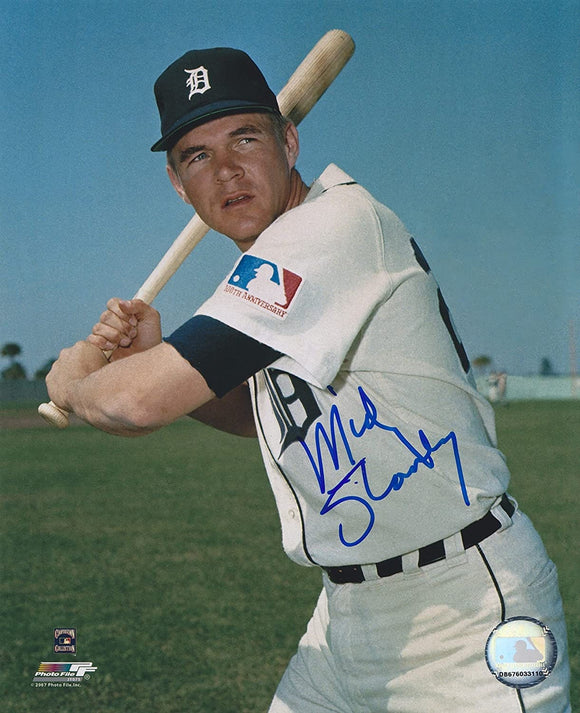 Mickey Stanley Signed Autographed Glossy 8x10 Photo - Detroit Tigers