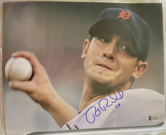 Rick Porcello Signed Autographed Glossy 8x10 Photo Detroit Tigers - Beckett BAS Authenticated
