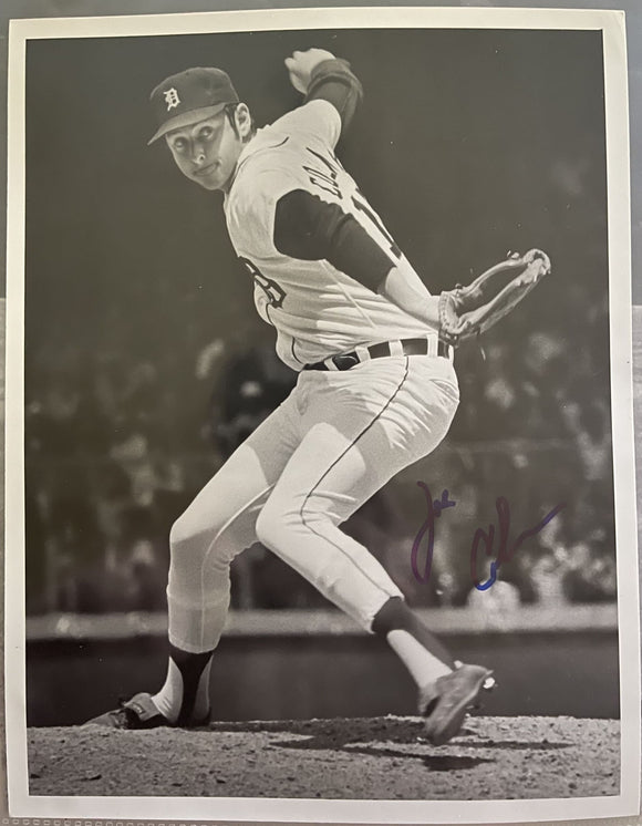 Joe Coleman Signed Autographed Glossy Vintage 7x9 Photo - Detroit Tigers