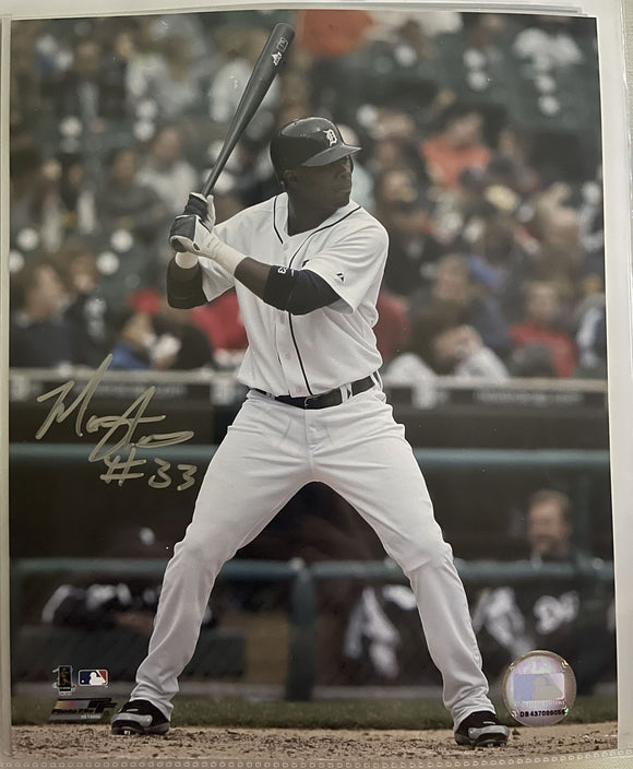 Marcus Thames Signed Autographed Glossy 8x10 Photo - Detroit Tigers