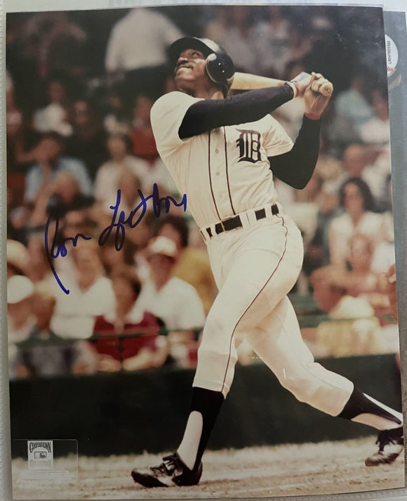 Ron LeFlore Signed Autographed Glossy 8x10 Photo - Detroit Tigers