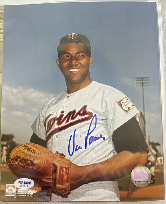 Vic Power (d. 2005) Signed Autographed Glossy 8x10 Photo Minnesota Twins - PS/DNA Authenticated