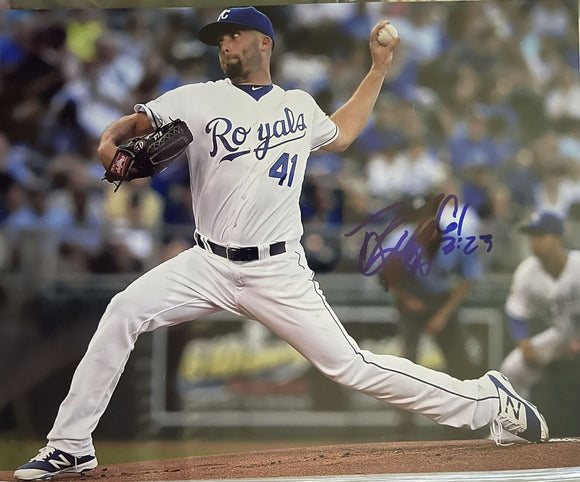 Danny Duffy Signed Autographed Glossy 8x10 Photo - Kansas City Royals