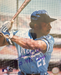 Lonnie Smith Signed Autographed "W.S. 1985 Champs" Glossy 8x10 Photo - Kansas City Royals