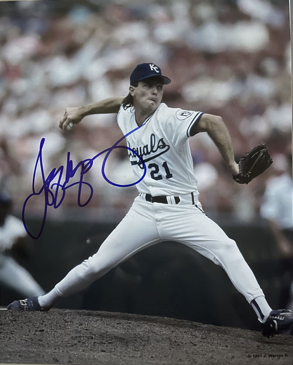 Jeff Montgomery Signed Autographed Glossy 8x10 Photo - Kansas City Royals