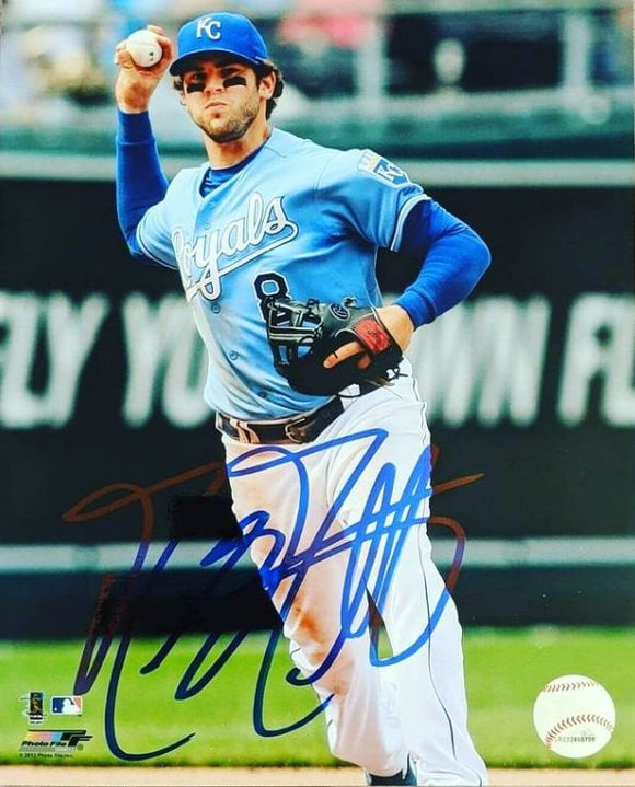 Mike Moustakas Signed Autographed Glossy 8x10 Photo - Kansas City Royals