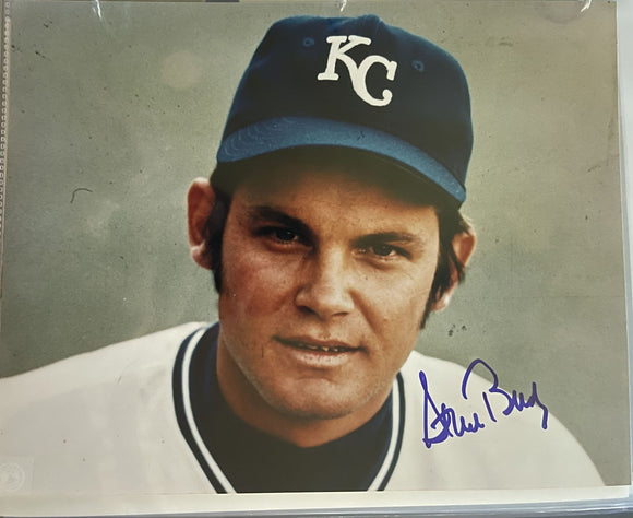 Steve Busby Signed Autographed Glossy 8x10 Photo - Kansas City Royals