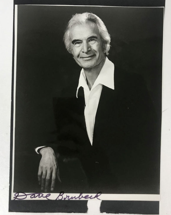 Dave Brubeck (d. 2012) Signed Autographed 8x10 Photo 8.5x11 Display - COA Matching Holograms