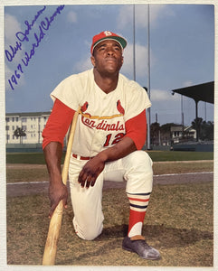Alex Johnson (d. 2015) Signed Autographed "1969 World Champs" Glossy 8x10 Photo - St. Louis Cardinals