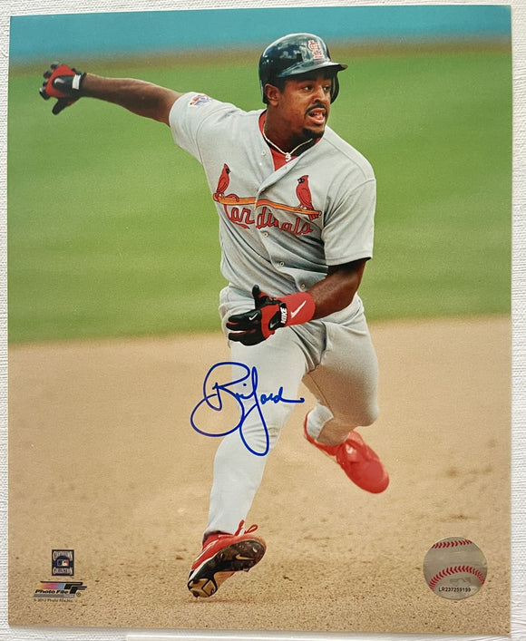 Brian Jordan Signed Autographed Glossy 8x10 Photo - St. Louis Cardinals