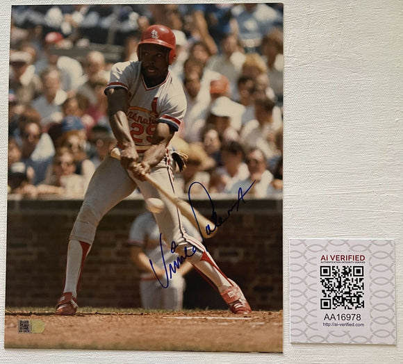Vince Coleman Signed Autographed Glossy 8x10 Photo St. Louis Cardinals - AIV Authenticated