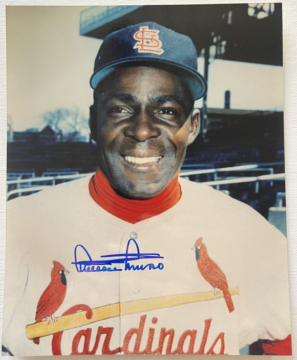Minnie Minoso (d. 2015) Signed Autographed Glossy 8x10 Photo - St. Louis Cardinals