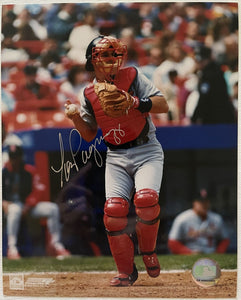 Tom Pagnozzi Signed Autographed Glossy 8x10 Photo - St. Louis Cardinals