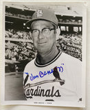 Vern Benson (d. 2014) Signed Autographed Vintage Glossy 8x10 Photo - St. Louis Cardinals