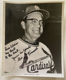 George Kissell (d. 2008) Signed Autographed Vintage Glossy 8x10 Photo VERY RARE - St. Louis Cardinals
