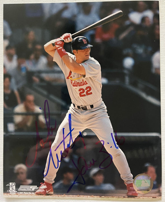 Mike Matheny Signed Autographed Glossy 8x10 Photo - St. Louis Cardinals