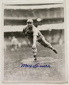 Max Lanier (d. 2007) Signed Autographed Vintage Glossy 8x10 Photo - St. Louis Cardinals