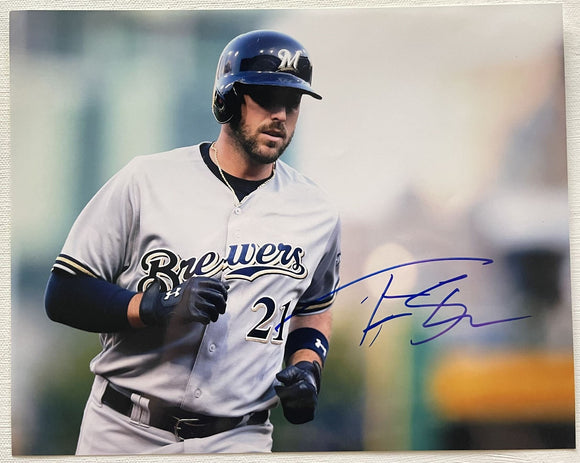 Travis Shaw Signed Autographed Glossy 8x10 Photo - Milwaukee Brewers