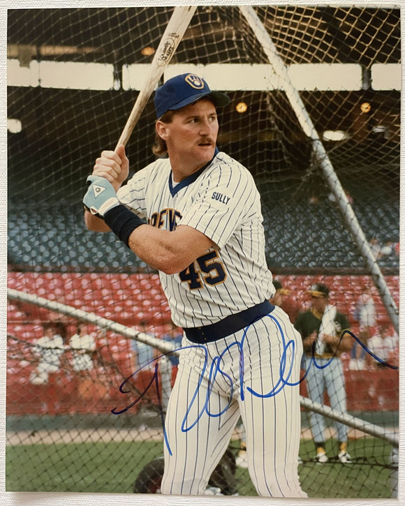 Rob Deer Signed Autographed Glossy 8x10 Photo - Milwaukee Brewers