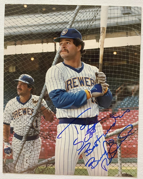 Billy Jo Robidoux Signed Autographed Glossy 8x10 Photo - Milwaukee Brewers