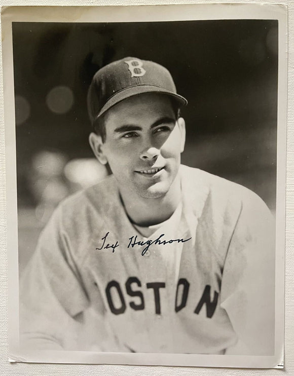 Tex Hughson (d. 1993) Signed Autographed Vintage Glossy 8x10 Photo - Boston Red Sox