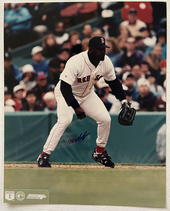 Mo Vaughn Signed Autographed Glossy 8x10 Photo - Boston Red Sox