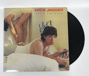 Mick Jagger Signed Autographed "She's the Boss" Record Album - COA Matching Holograms