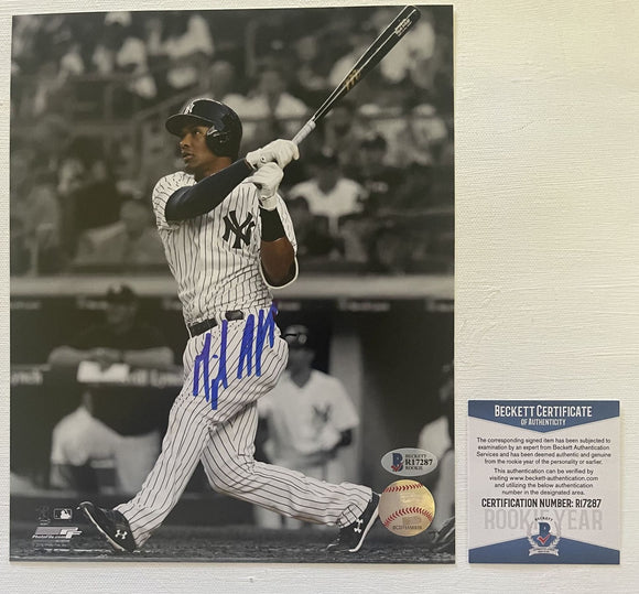 Miguel Andujar Signed Autographed Glossy 8x10 Photo New York Yankees - Beckett BAS Authenticated