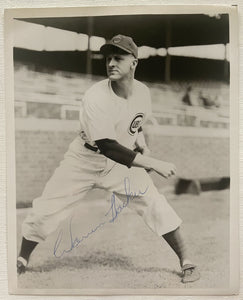Warren Hacker (d. 2002) Signed Autographed Vintage Glossy 8x10 Photo - Chicago Cubs