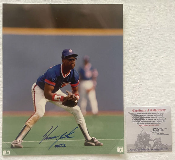 Shawon Dunston Signed Autographed Glossy 8x10 Photo - Chicago Cubs
