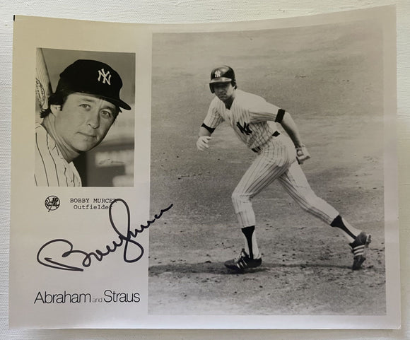 Bobby Murcer (d. 2008) Signed Autographed Vintage Glossy 8x10 Photo - New York Yankees